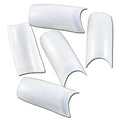 enForten 500pcs Pearl White Acrylic Style Artificial Half French False Fake Nail Tips