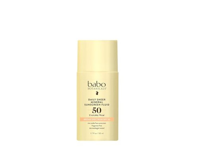 Babo Botanicals Daily Sheer Mineral Sunscreen SPF 50 | Natural Zinc Oxide, Fragrance-Free, Ultra-Lightweight for All Ages