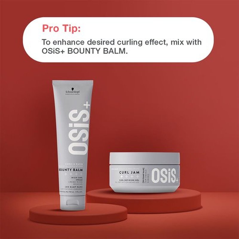 OSiS+ Curl Jam Curl Cream 5oz – Curl Defining Cream for Curly & Coily Hair, Frizz Control, Moisturizing, Lightweight Hold & Humidity Protection