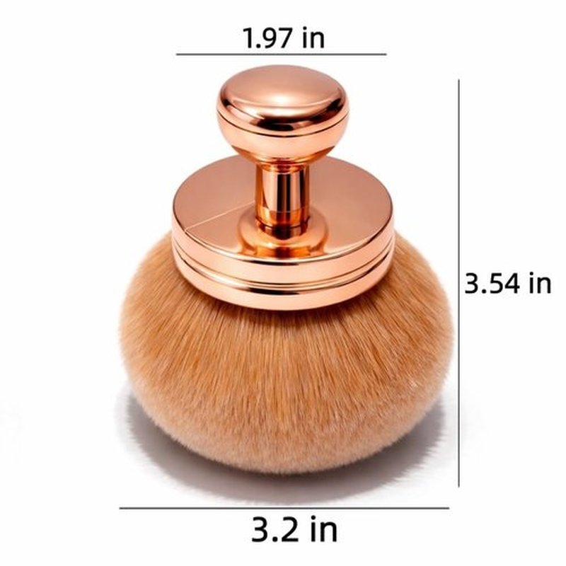 Skiennix Extra Large Self Tanner Brush - Ultra-Dense Kabuki Brush for Streak-Free Body Makeup & Bronzing
