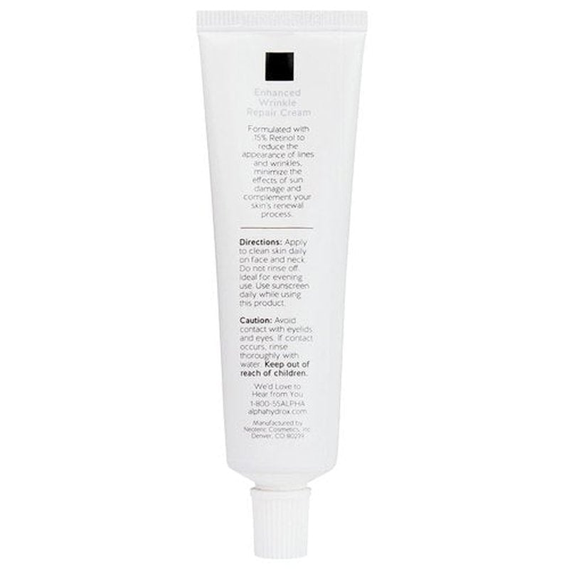Alpha Skin Care Enhanced Wrinkle Repair Cream, Anti-Aging Formula, 0.15% Retinol with Vitamins A, C & E, Reduces Lines & Wrinkles, For All Skin Types, 1.05 oz, White, 2 Pack