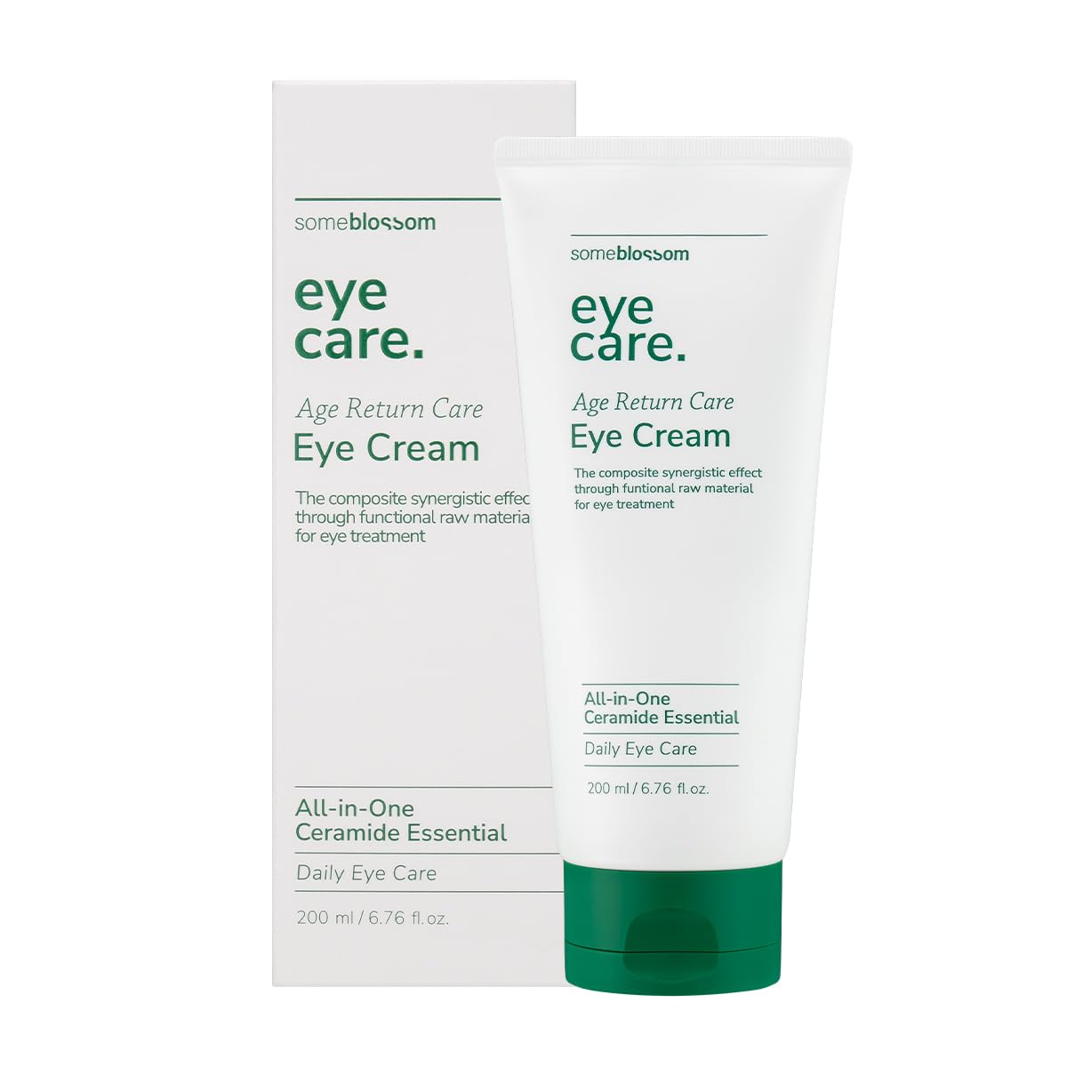 SOMEBLOSSOM Age Return Care Eye Cream, All-in-One Ceramide Essential, Rose PDRN Cream