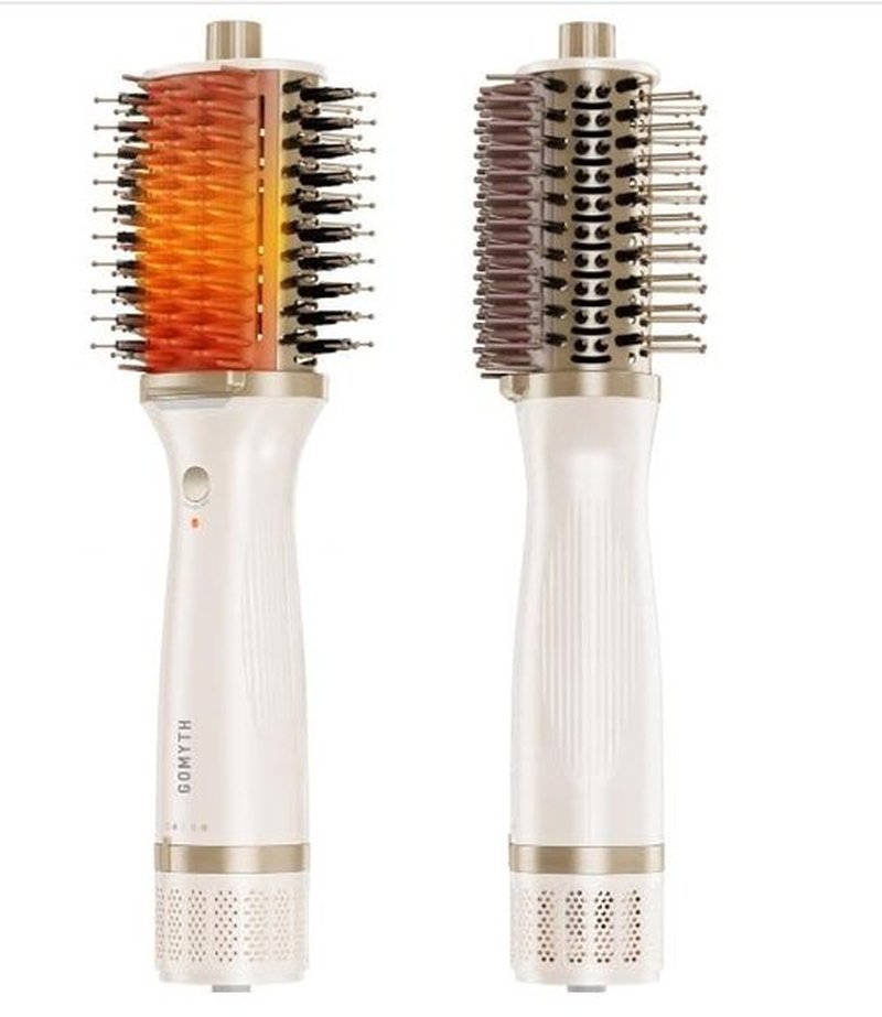 GOMYTH Upgraded 2-in-1 Blow Dryer Brush with Heated Comb - Volumizer Hair Dryer Brush for Hair Drying & Styling, Salon Blowouts, Frizz-Free Shiny Hair, Reduced Heat Damage, Suitable for All Hair Types