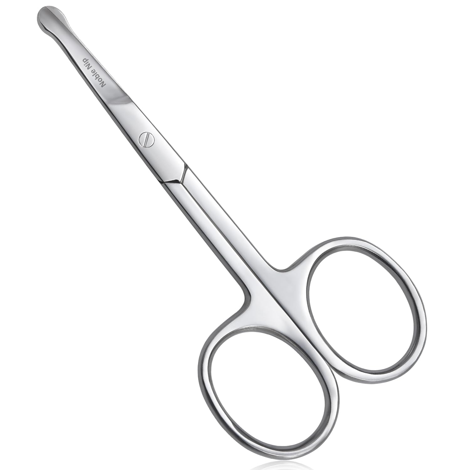 Noble Nip Nose Hair Scissor Premium Japanese Stainless Steel Beauty scissor Rounded Tip Safety Blade Small scissor for Grooming Eyebrow Eyelash & Mustache scissor for Men Women and Kids.
