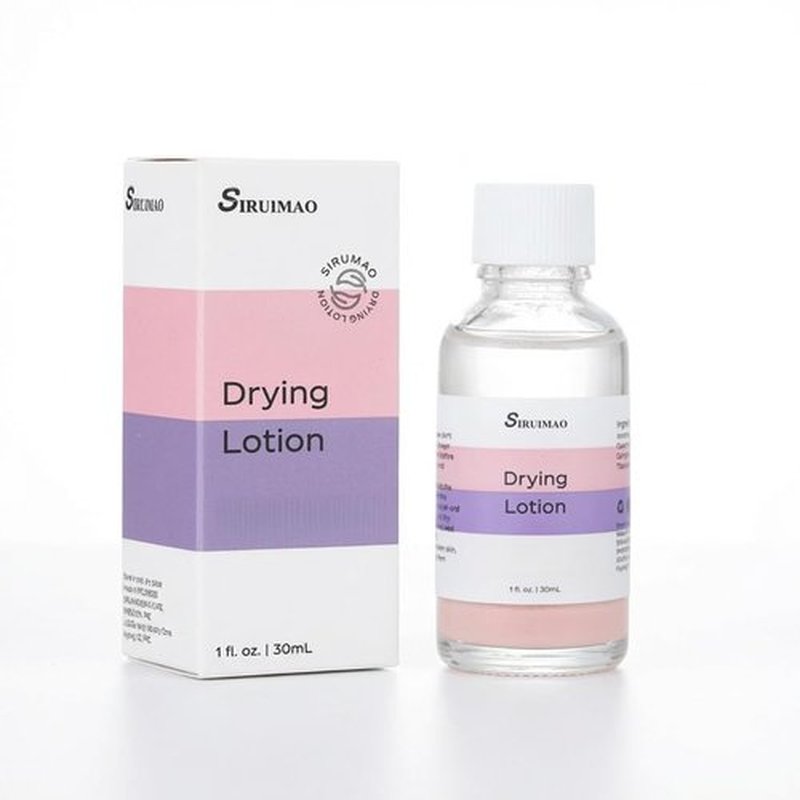 SIRUIMAO Overnight Drying Lotion for Surface Blemishes - Fast Acting Bi-Phase Pink Spot Solution for Face & Body - Soothing Calamine & Tea Tree Oil to Dry Out Impurities & Reduce Redness (1 fl oz)
