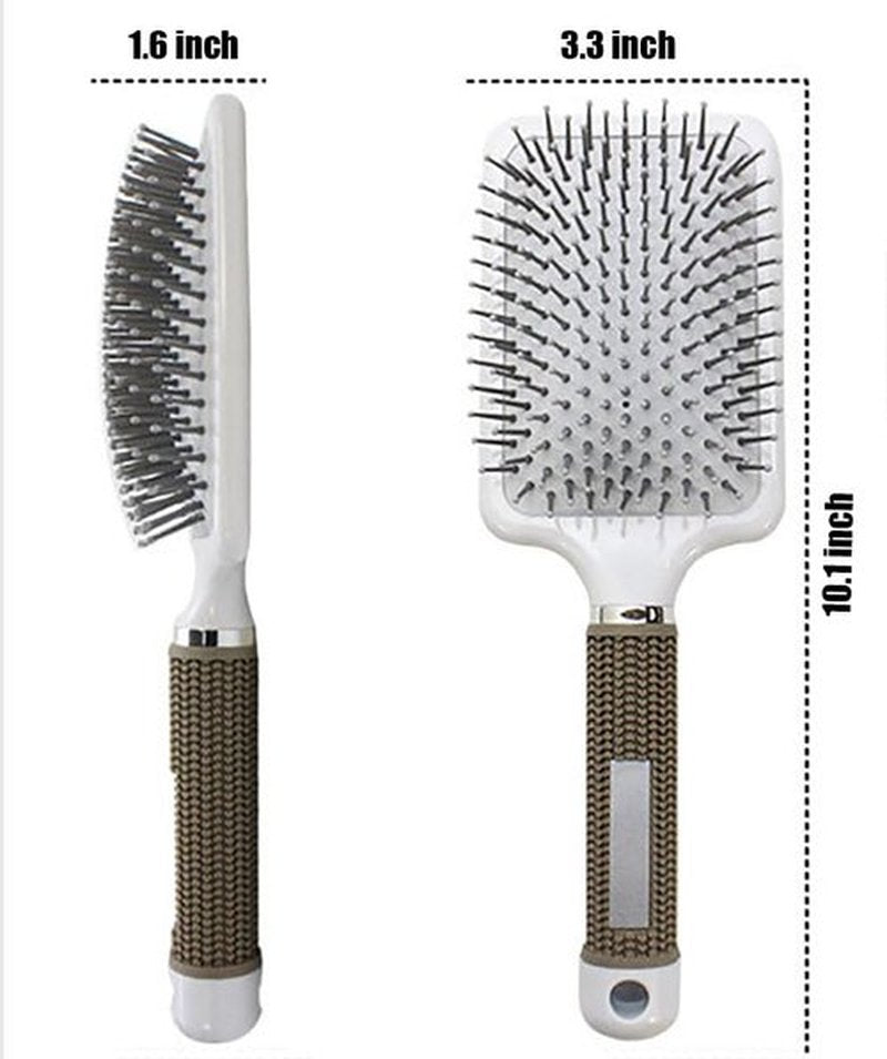 Skiennix Detangling Paddle Brush - Anti-Frizz Hairbrush for Blow Drying & Straightening | Wet/Dry Use