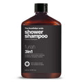 Goodfellas' Smile FURIAH 3-in-1 Shower Shampoo - Bold Leather & Wood Scent | Hydrating Body Wash & Hair Cleanser for Men | Made in Italy