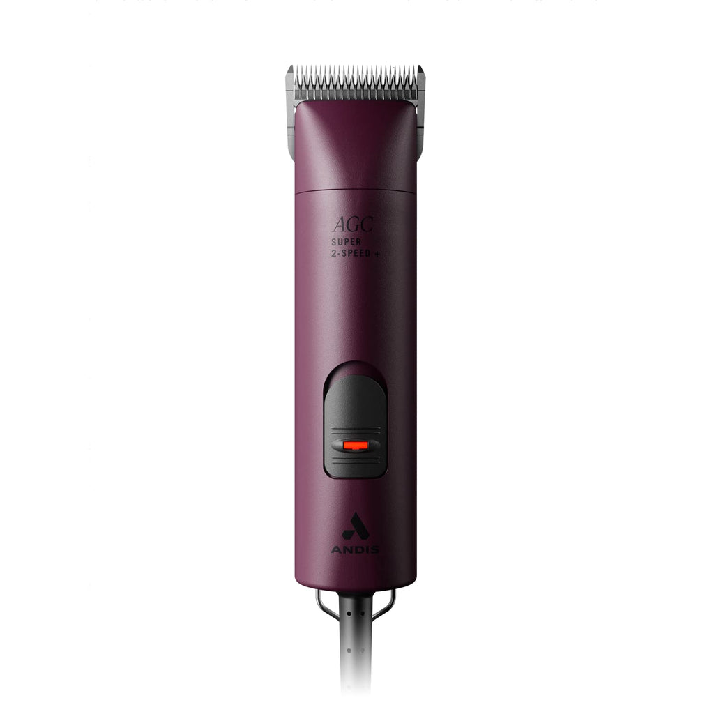 Andis Professional UltraEdge Super 2-Speed Detachable Blade Dog/Pet Clipper, Rotary Motor with Shatter-Proof Housing, Runs Calm & Silent, 14-feet Cord, for All Dog Coats & Breeds, 120 Volts, Burgundy