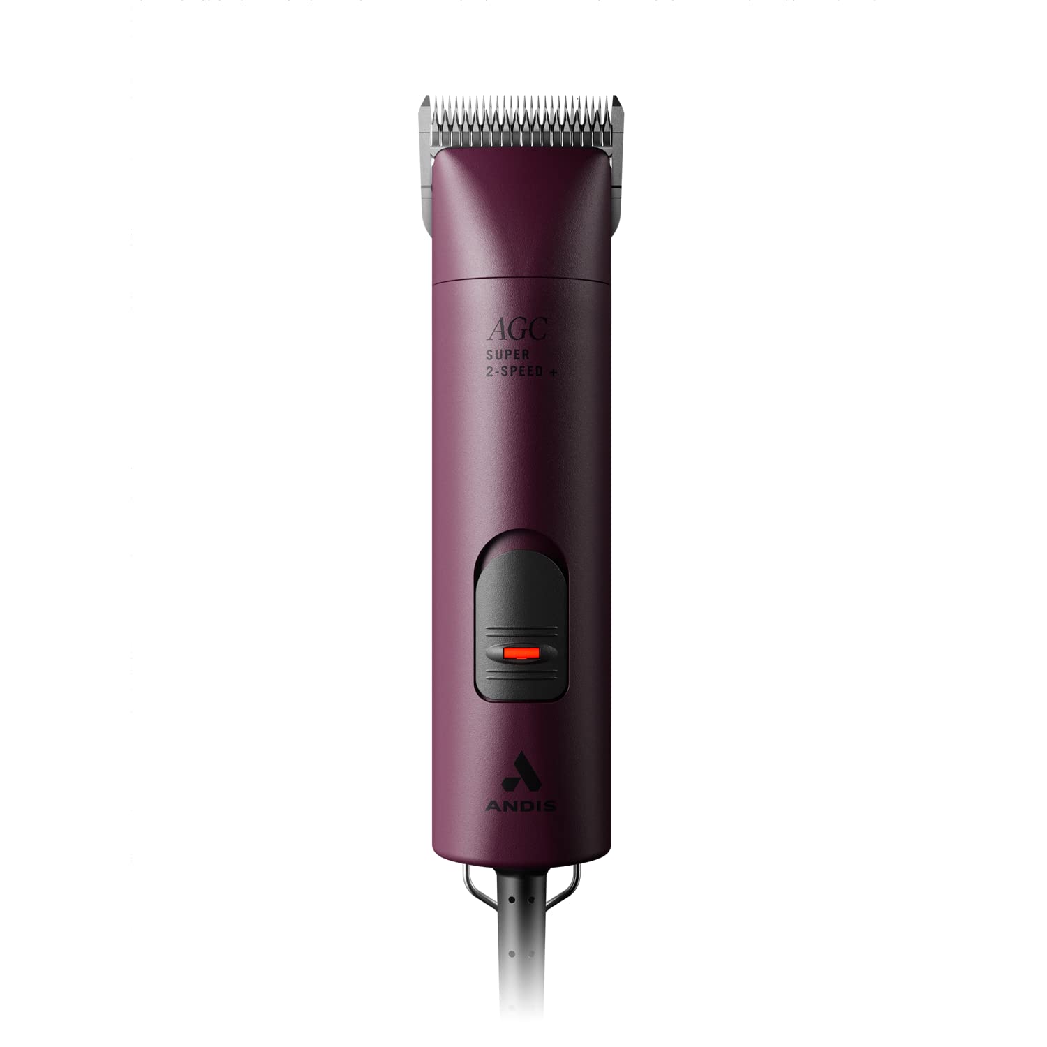 Andis Professional UltraEdge Super 2-Speed Detachable Blade Dog/Pet Clipper, Rotary Motor with Shatter-Proof Housing, Runs Calm & Silent, 14-feet Cord, for All Dog Coats & Breeds, 120 Volts, Burgundy