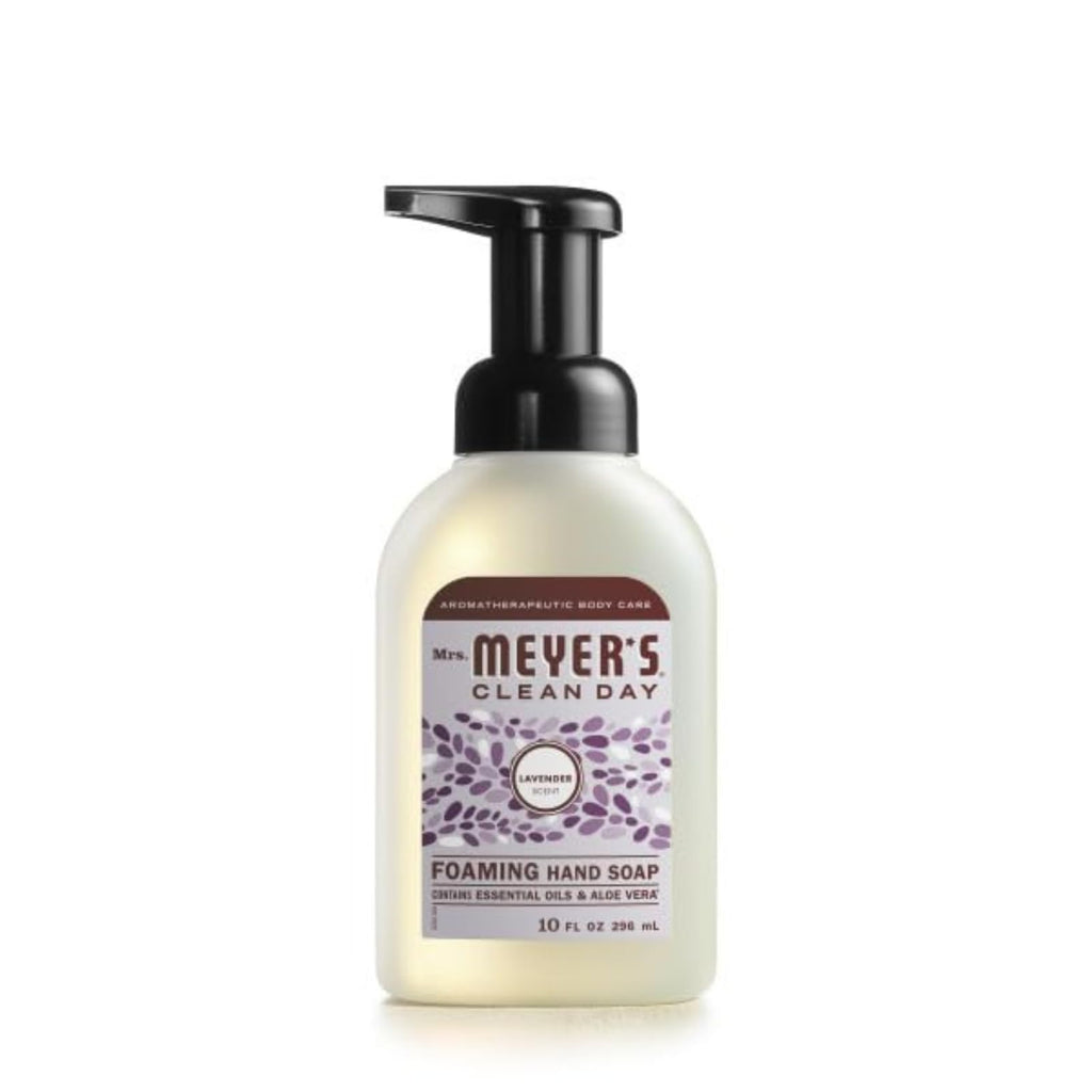 Mrs. MEYER'S CLEAN DAY Kitchen Set, Room Freshener, Multi-Surface Cleaner, Dish Soap and Foaming Hand Soap, 4 CT (Lavender)