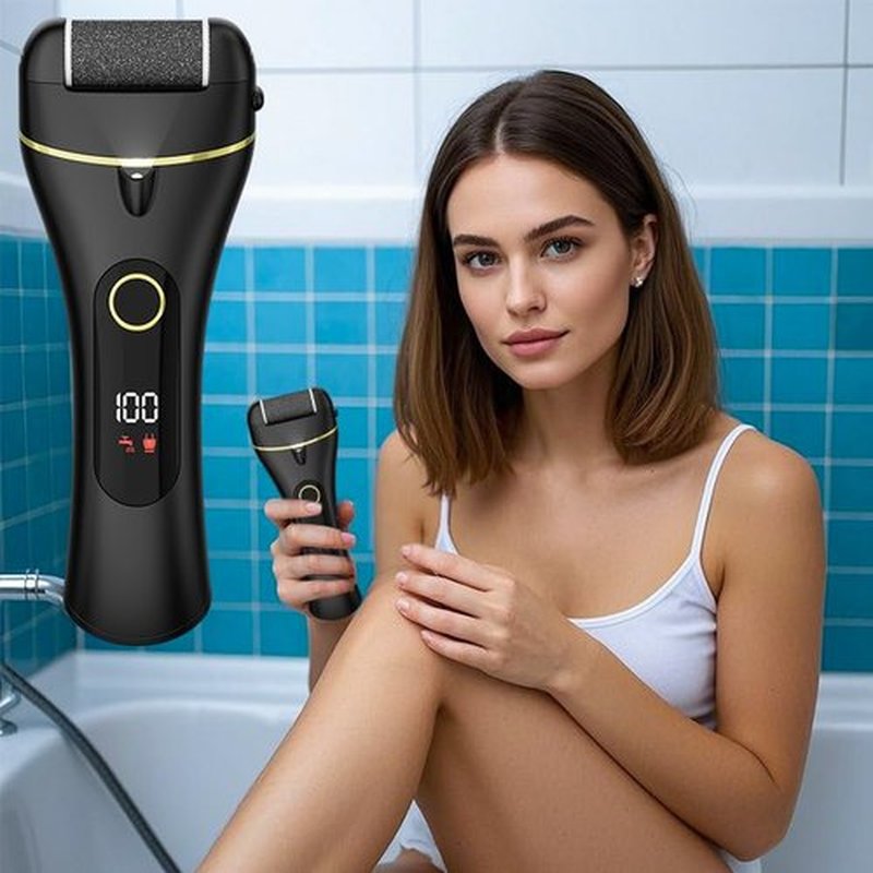 Electric Foot Scrubber Rechargeable Portable Foot Callus Remover Foot File Pedicure Kits Callus Remover for Feet Professional Pedicure Tools for Dead,Hard Cracked Dry Skin Ideal Gift