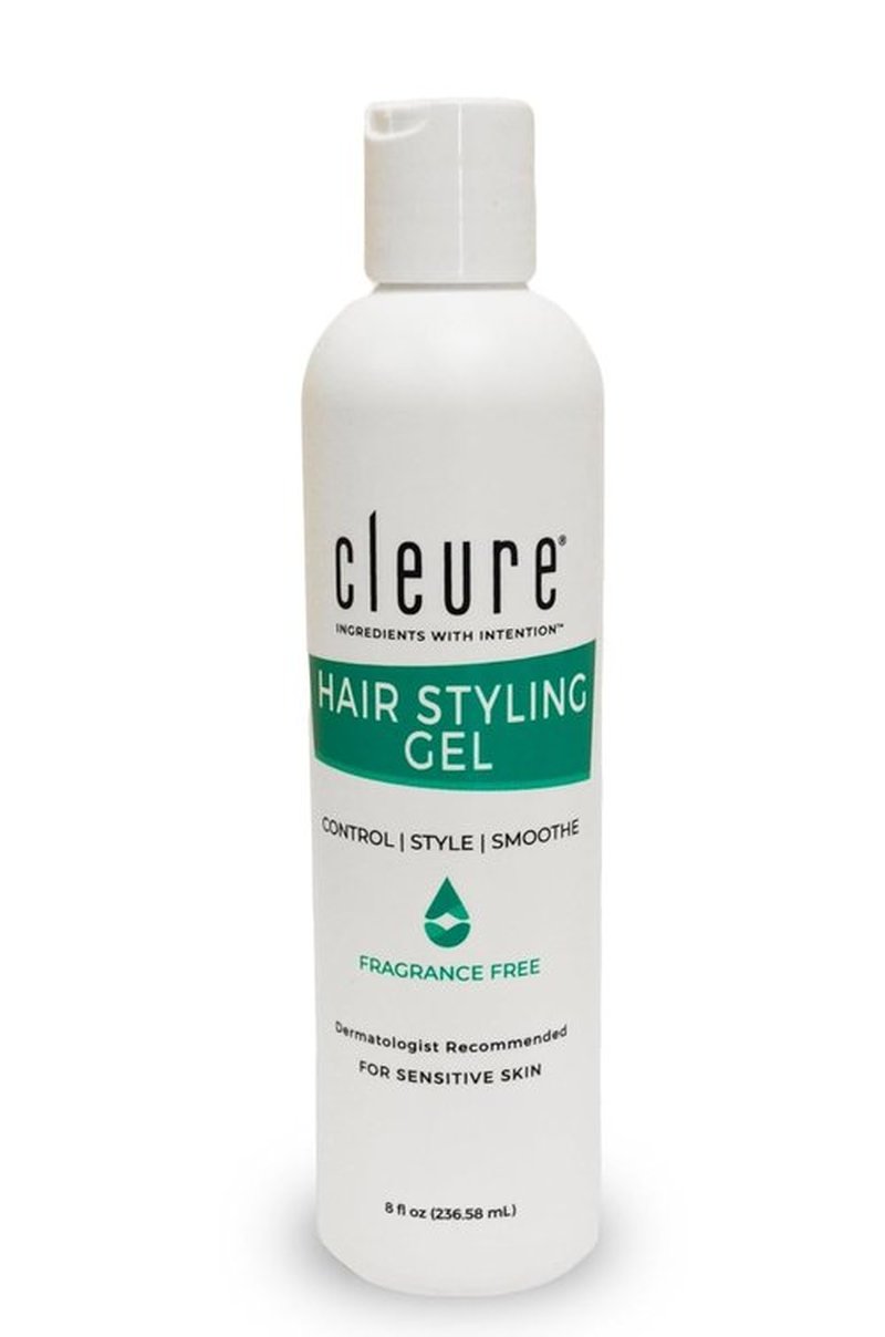 Cleure Hair Styling Gel - Hypoallergenic & Fragrance-Free Edge Control for Frizz (8 fl oz)