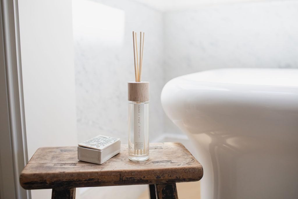 Sand + Fog Eucalyptus Spearmint Reed Diffuser | Made with Essential Oils | Fill Your Home with the Your Favorite Luxurious Fragrance