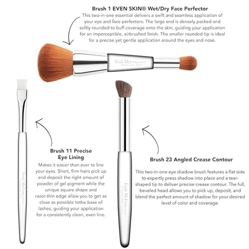 Trish McEvoy Even Skin Wet/Dry Brush - Achieve Flawless Makeup Application | Versatile Tool