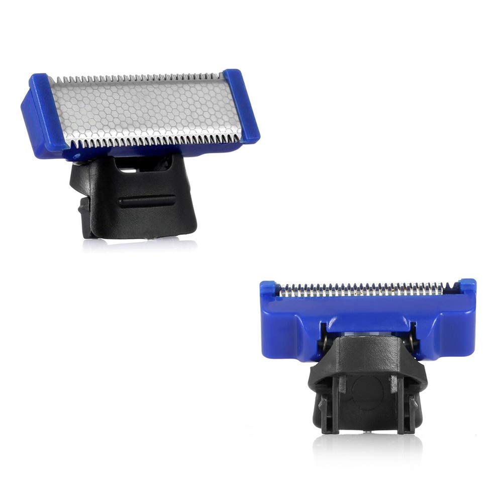 Electric Shaver Replacement Head fo rsolo Shaver Body Hair Trimmer Replacement Cutter Head Hybrid Razors Blades (4PCS Shaver Blades+Storage Bag)