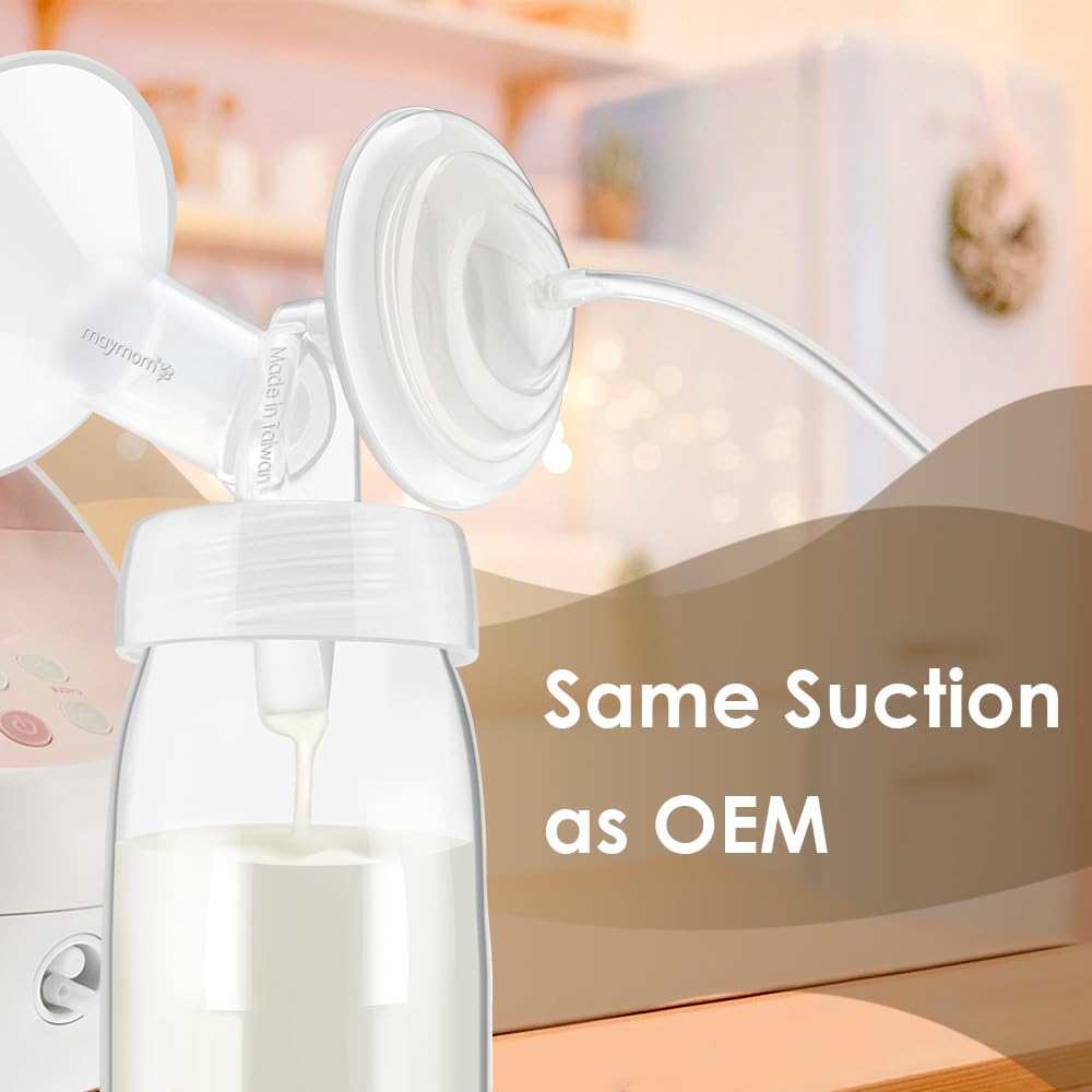 Maymom 19mm Flange and Duckbill Valve Compatible with Spectra S1 S2 Breastpump Not Original S2 Accessories Not Original Spectra Replacement Duckbill Valve and Flange