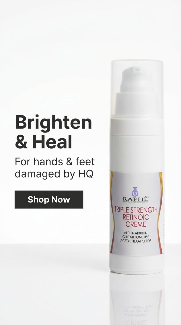New Retinoic HQ-Free Emulsion Skin Lightening Serum For Dark Knuckles, Elbows, Knees - Professional Hyperpigmentation Treatment for Hands & Feet Dark Spot Remover 2.0 Fl OZ