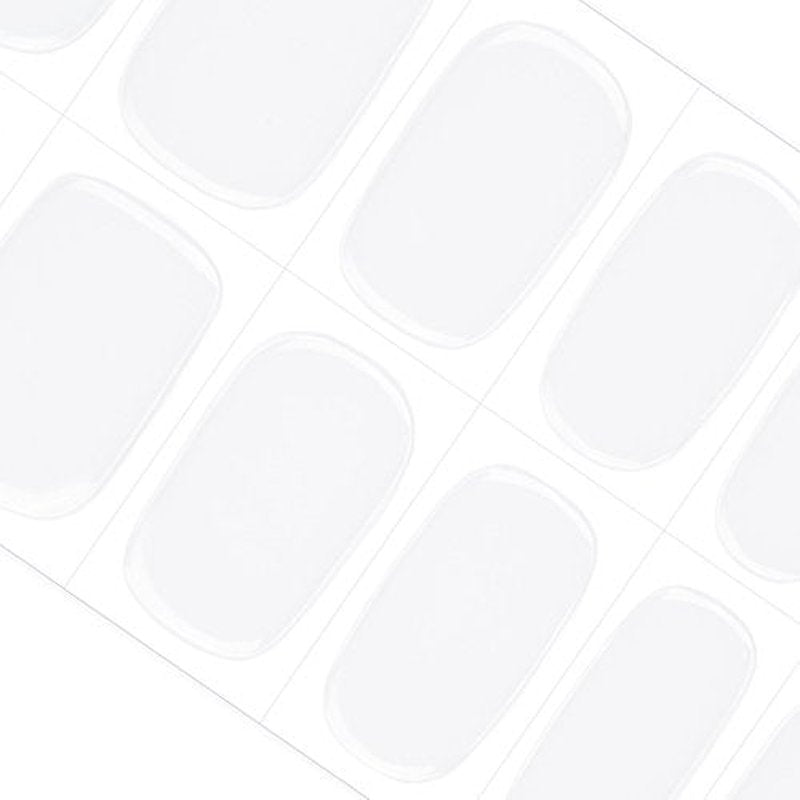DANNI & TONI Semi Cured Gel Nail Strips (Pure White) Solid White Gel Nail Wraps 28 Stickers