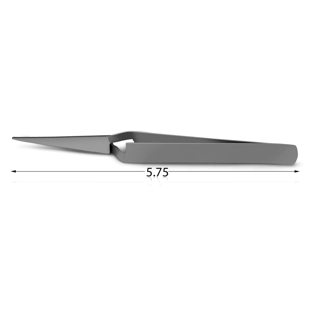 Splinter Forceps - Fine Point - Tweezers Stainless Steel Straight & Curved (Forign Object 4 pcs set)