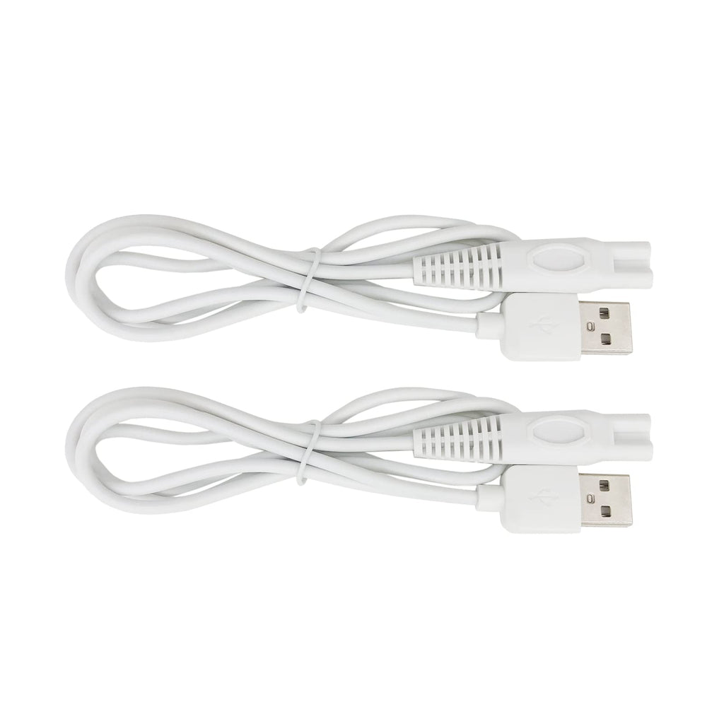 Charger Cord Replacement for Finishing Touch Flawless Legs Shaver, USB 2 Prong Power Cable