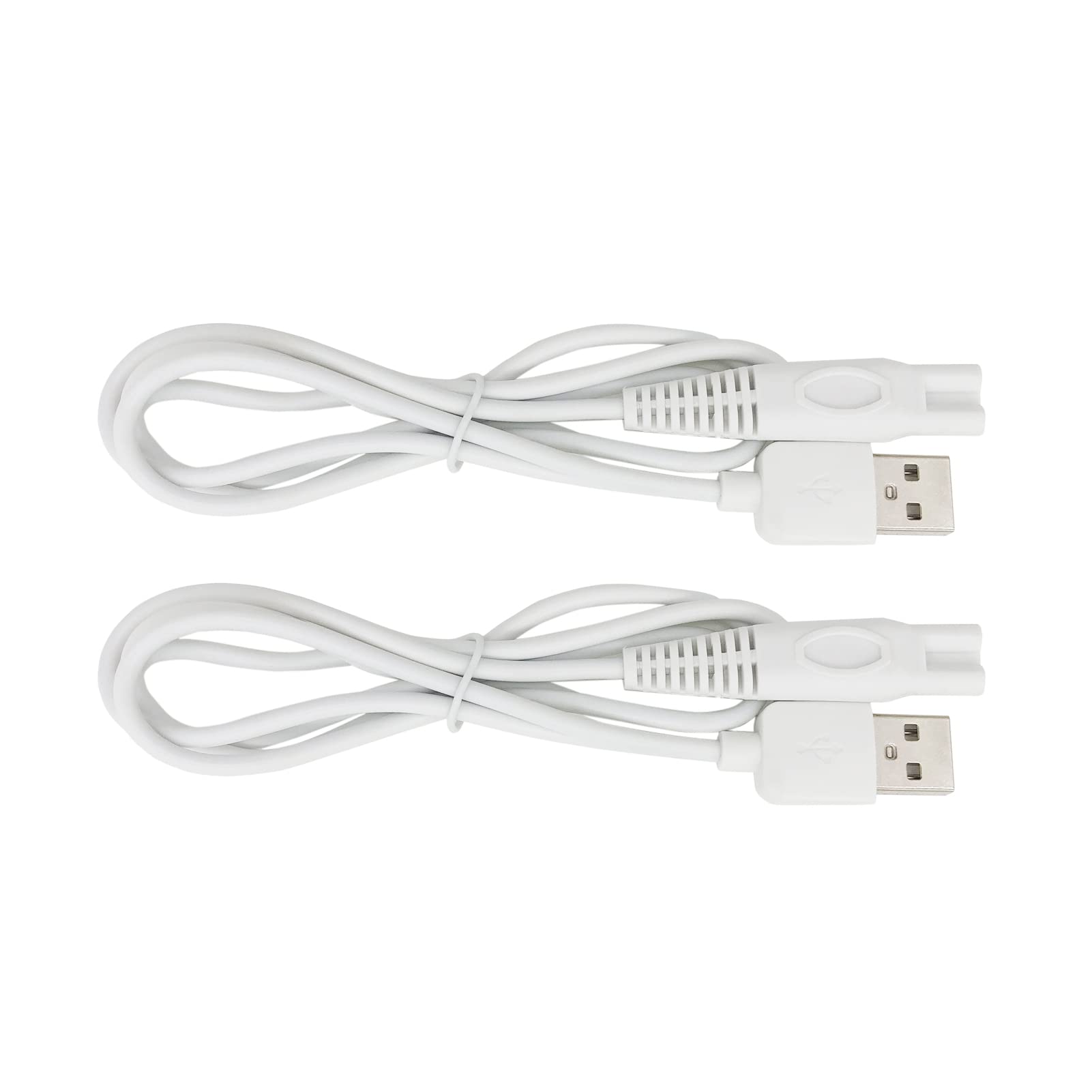 Charger Cord Replacement for Finishing Touch Flawless Legs Shaver, USB 2 Prong Power Cable