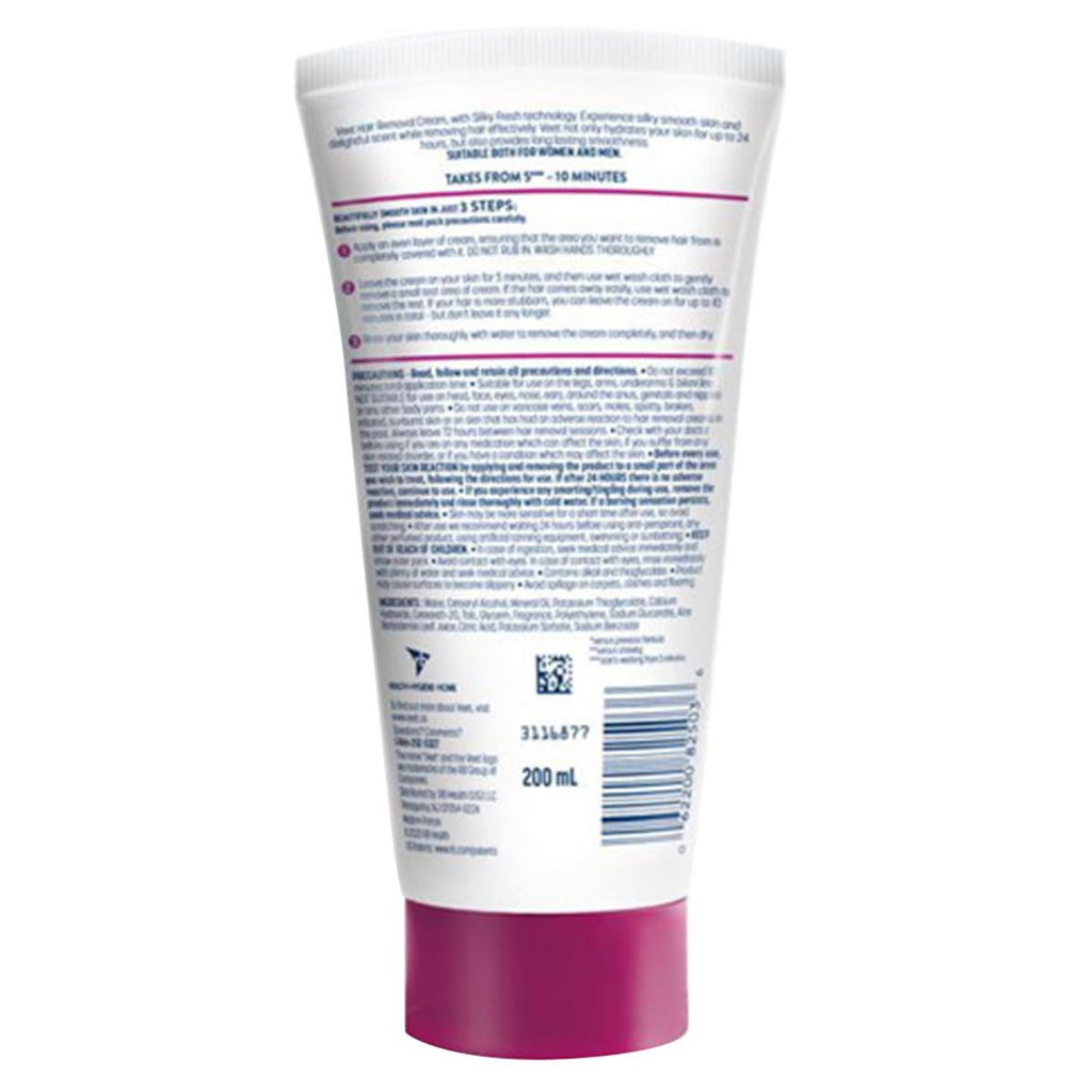 Hair Removal Cream VEET Legs & Body 3 in 1 Gel Remover Sensitive Formula with Aloe Vera and Vitamin E 6.78 fl ozTube Pack of