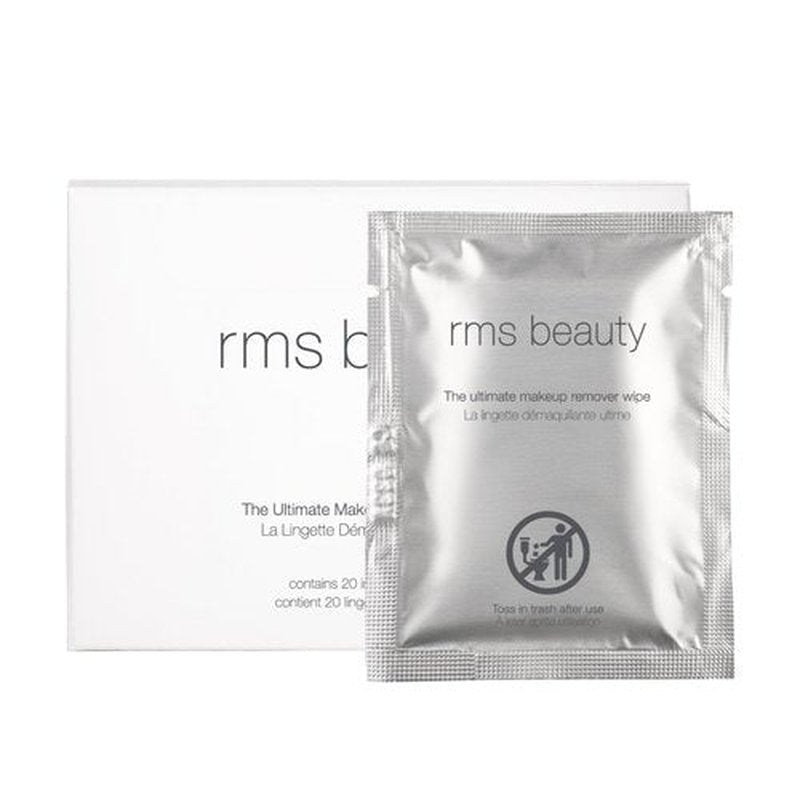 RMS Beauty Makeup Remover Wipes - Gentle Hypoallergenic Cleansing Towelettes for All Skin Types | 30 Count Pack