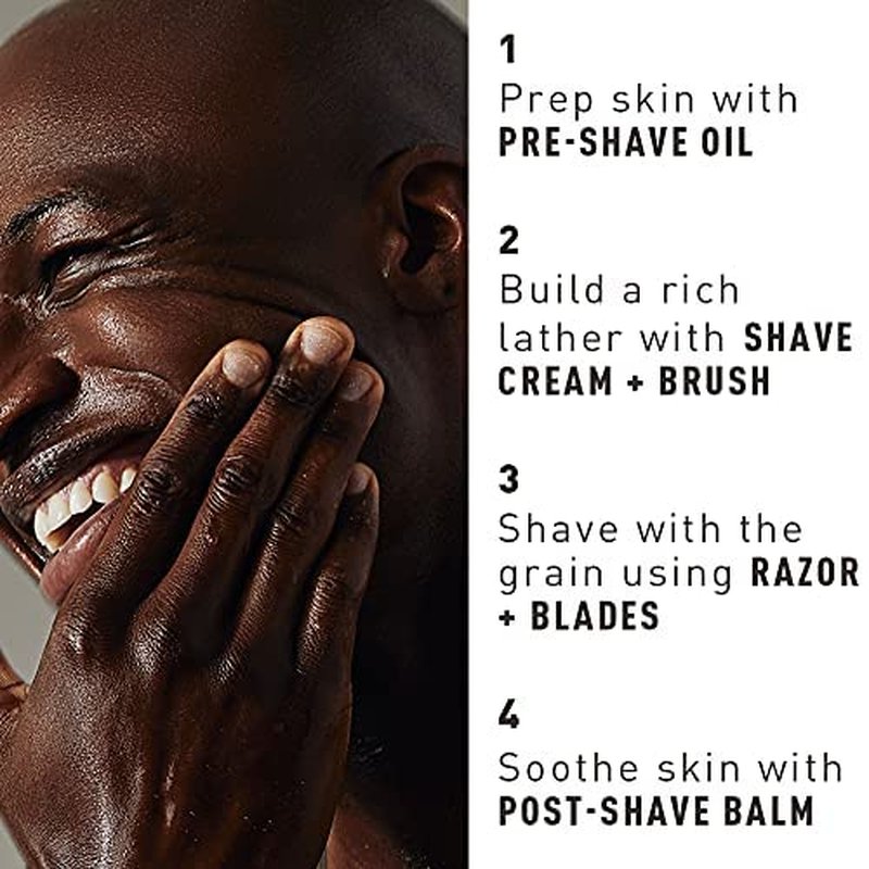 Bevel Shaving Kit for Men - Pre Shave Oil, Cream & Balm to Reduce Irritation & Razor Bumps