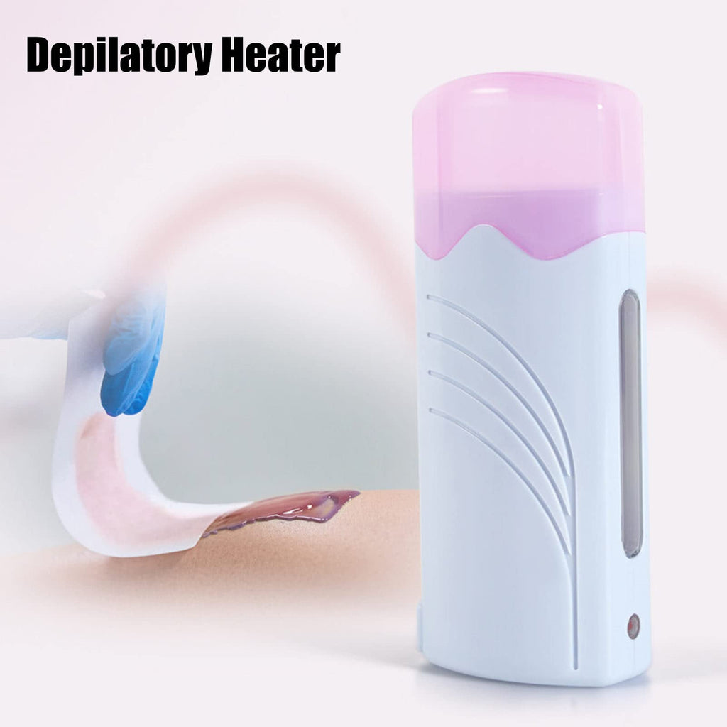 Saluaqui Double Depilatory Heater, Wax Warmer Machine, Portable Wax Warmer Machine for Leg Armpit with Heater Base