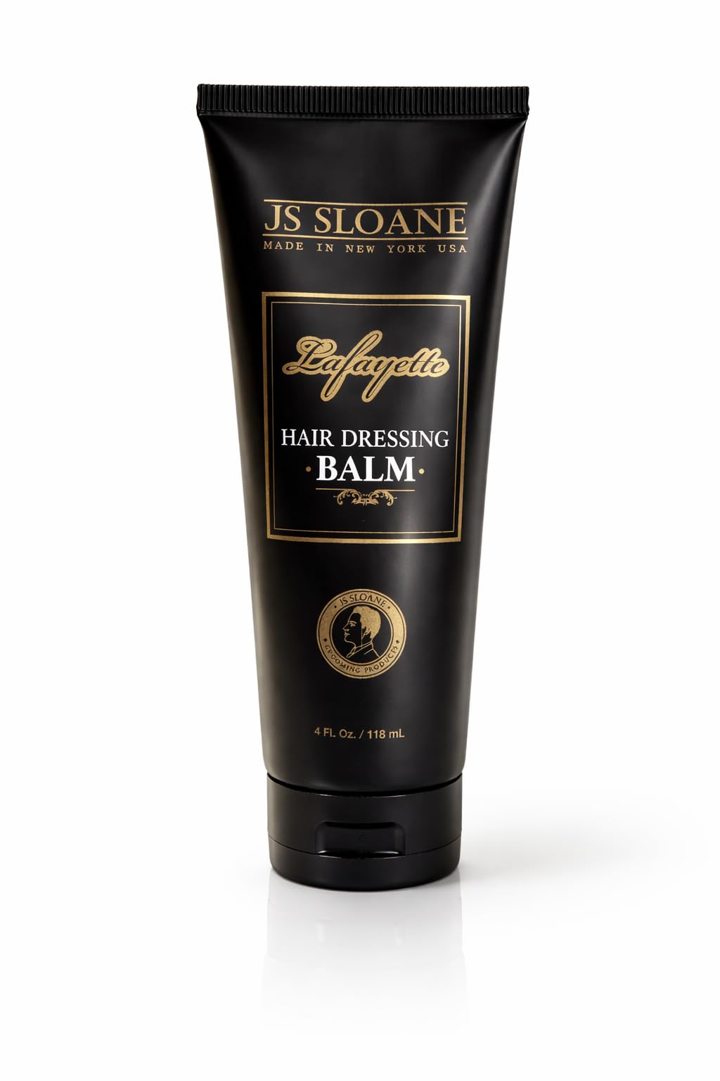 JS Sloane Hair Dressing Balm for Men – Lightweight Styling Cream for Shine & Texture – Restores Dry, Thick & Coarse Hair – Non-Greasy, Medium Hold, Beard Friendly – 4 Fl Oz / 118 mL
