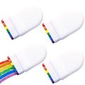 DoubleWood Rainbow Face Paint Set, 4 Count, Pride Face Paint Stick for LGBT Pride Month Celebrations Party, Rainbows Makeup Gay Pride Crayons for Body, Rainbow