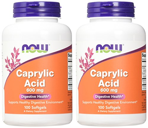Now Foods, Caprylic Acid, 100 sgels (Pack of 2)