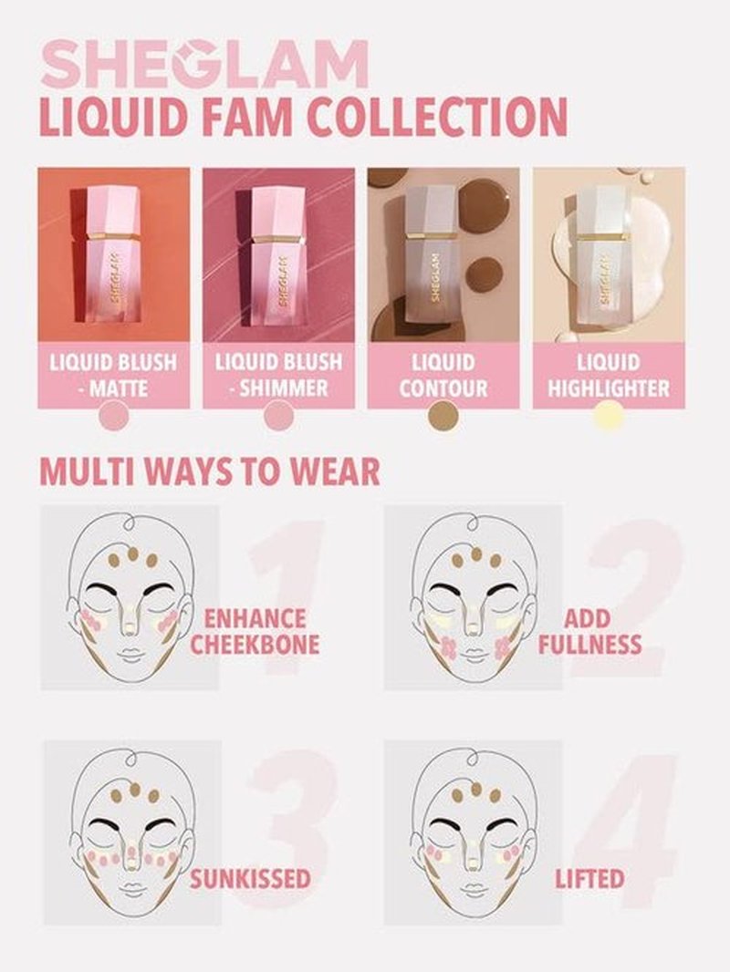 SheGlam Glow Bloom Liquid Highlighter - Waterproof, Long-Lasting Cream with Shimmer Finish | Vanilla Frost