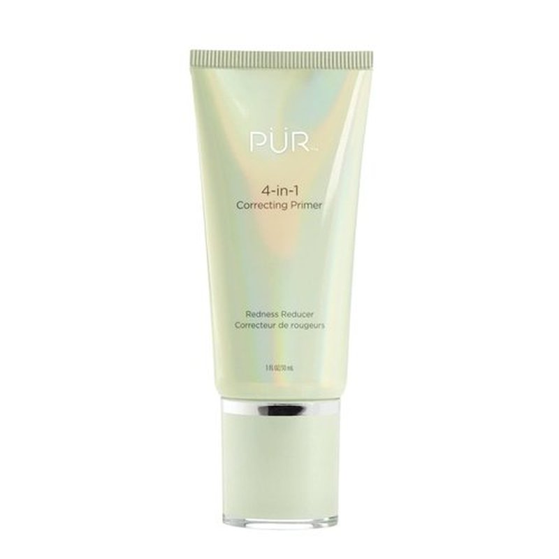 PÜR MINERALS 4-in-1 Correcting Primer - Redness Reducer & Hydrating Face Makeup, 1 Fl Oz | Vegan & Cruelty-Free