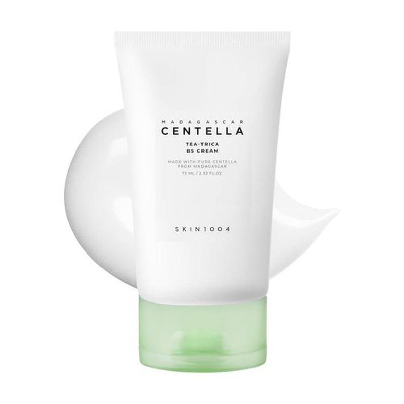 SKIN1004 Tea-Trica B5 Cream, Face Moisturizer with Centella Asiatica & Panthenol B5, Gel Moisturizer for Soothing & Hydrating, Cica Cream with Tea Tree & Centella, Korean Skin Care, 2.53 fl.oz / 75ml