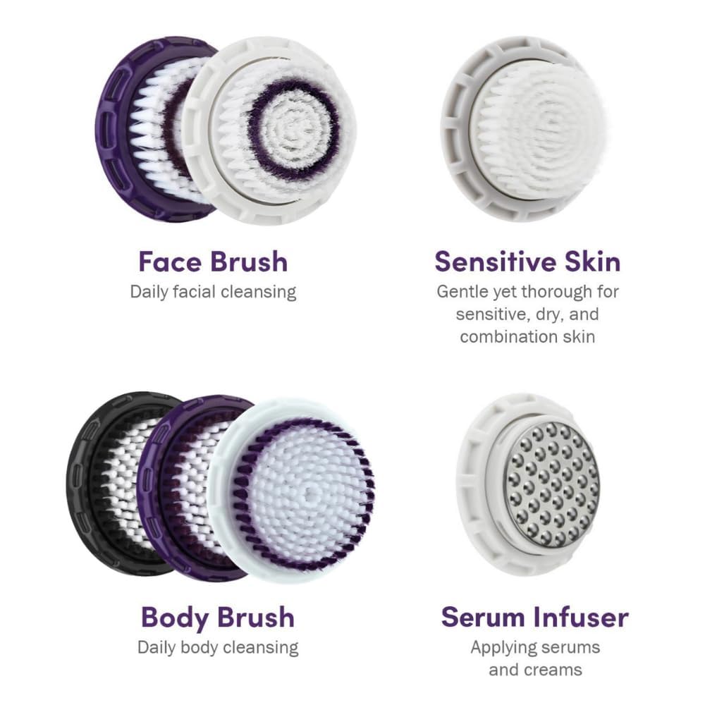 Michael Todd Beauty - Soniclear Replacement Face Brush Head with Antimicrobial Protected Bristles - for All Skin Types - Compatible with the Soniclear Elite and Soniclear