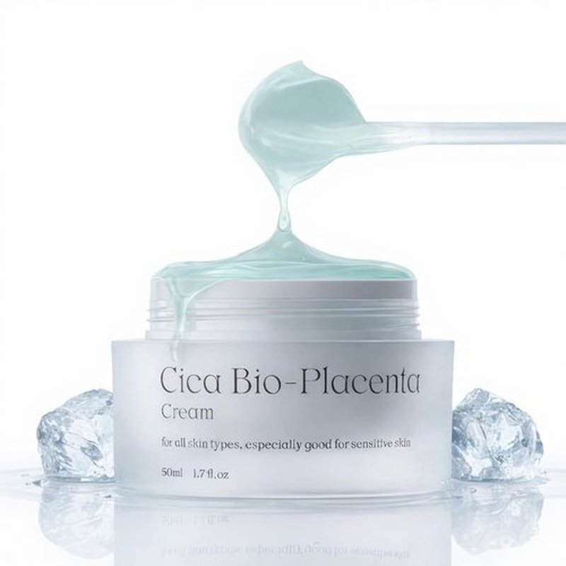 Natural Derma Project NDP Cica Cream - Lightweight Gel Face Moisturizer for Sunburn Relief | 1.7 Fl Oz (50ml)