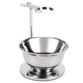PerPro Professional Shaving Sets for Men, Universal Shave Stand Holder With Stainless Steel Soap Bowl/mug for Cartridge Razors,Safety Razor and Most Brushes