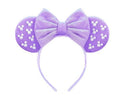 Eissya Minnie Ears Headband, Fashion Headband, Hairtie (Purple-Pearl, Medium)