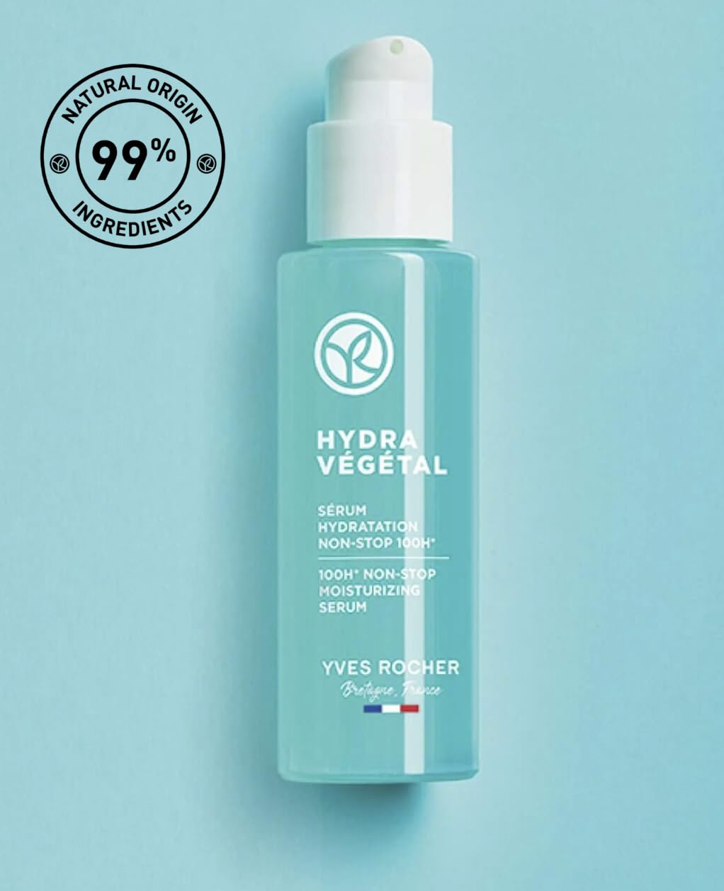 Yves Rocher Hydra Vegetal Face Serum - Intensive 100-Hour Moisturizing Formula | 30 ml / 1 fl oz