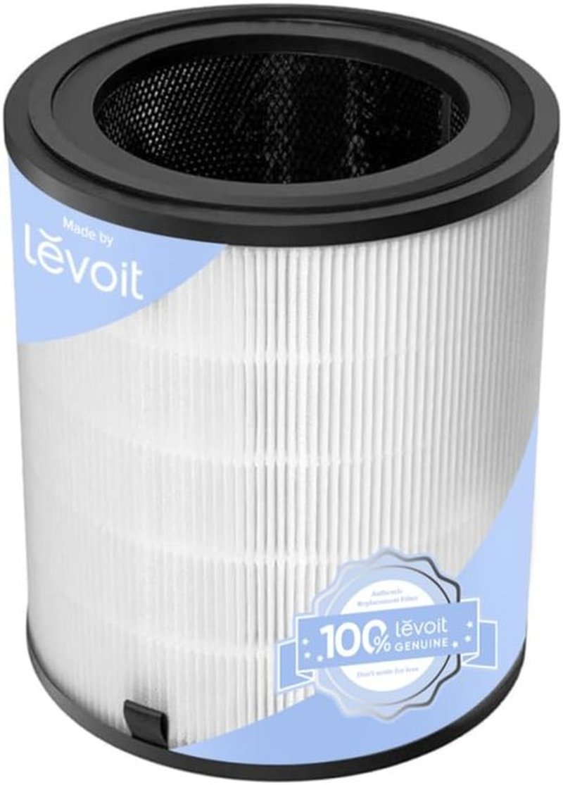 Levoit LV-H133 Air Purifier Replacement Filter - High-Efficiency Activated Carbon for Smoke, Odor & Allergens | 1 Pack, White