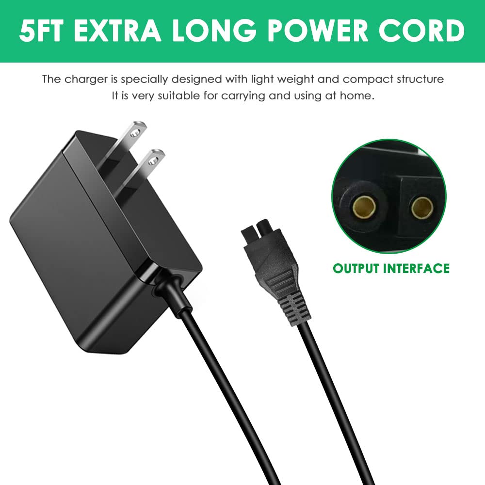 Mrgru Vacuum Cleaner Replacement Charger for 440008693 Compatible with Dirt Devil Vacuum Cleaner BD10315B BD30025BFD BD22052 BD30025B BD10310 Power Adapter Supply