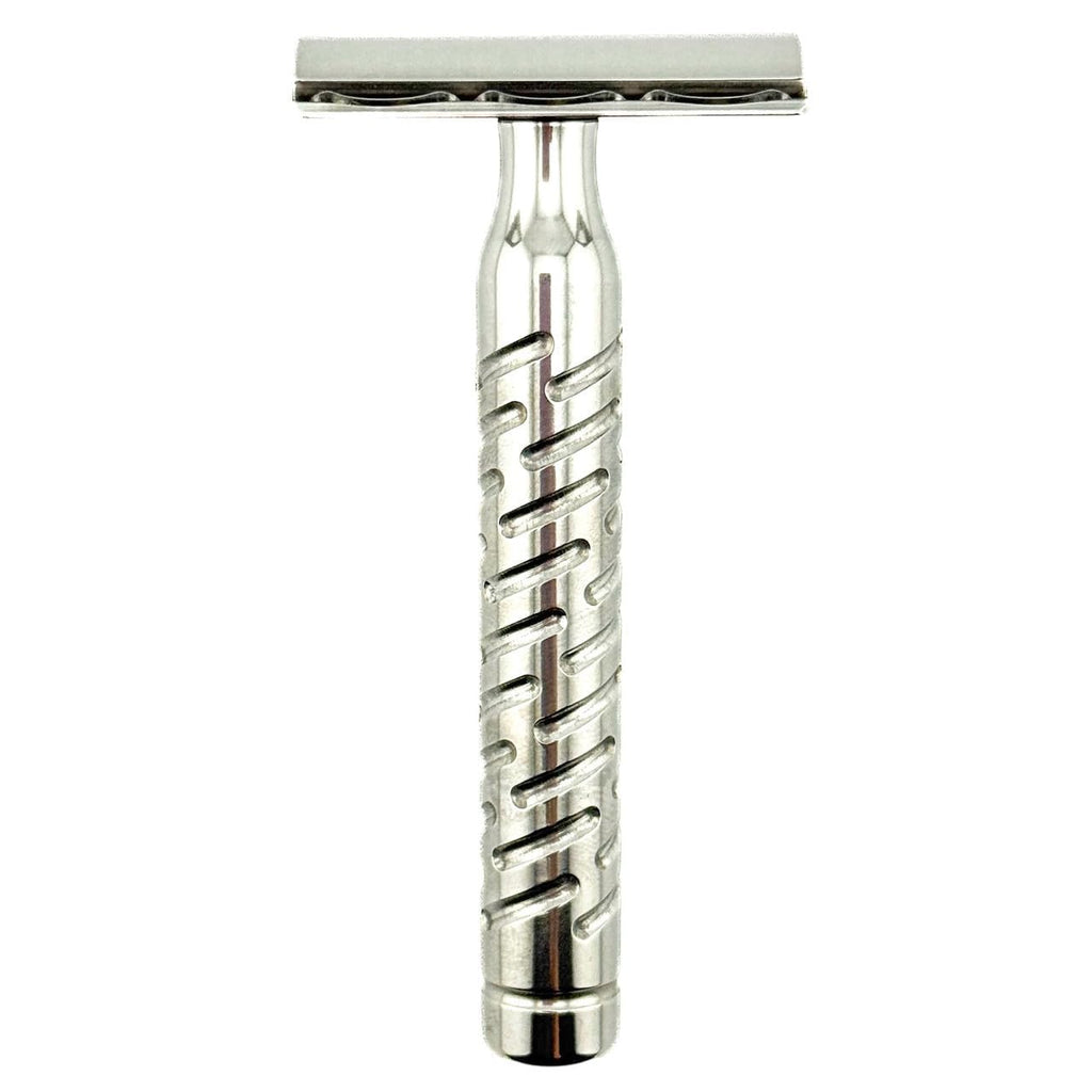 The Goodfellas' Smile Styletto V2 Double Edge Safety Razor – 100% Stainless Steel, High Luster Finish | Made in Italy Computer Designed Head for Precise, Efficient & Comfortable Wet Shaving