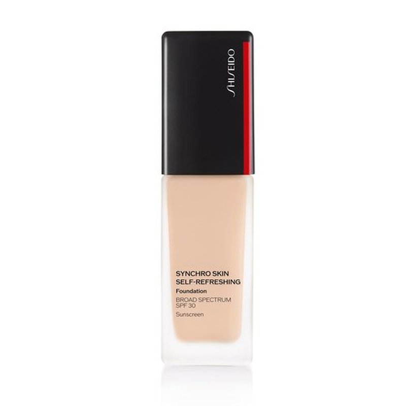 Shiseido Synchro Skin Self-Refreshing Foundation SPF 30, Ivory 120 - Medium-to-Full Buildable Coverage - Natural Finish, 24-Hour Wear - Water Resistant & Non-Comedogenic - 30 mL