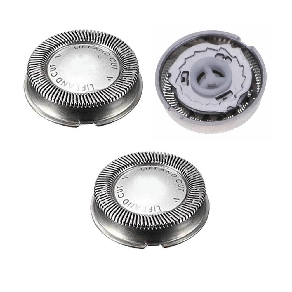 Electric Razor Replacement Shaver Heads for Philips HQ55 HQ3 HQ4+ HQ56 HQ6906 HQ6900 HQ6940 HQ6970 HQ6904 Reflex Plus and Electric Micro Action 3 Pieces