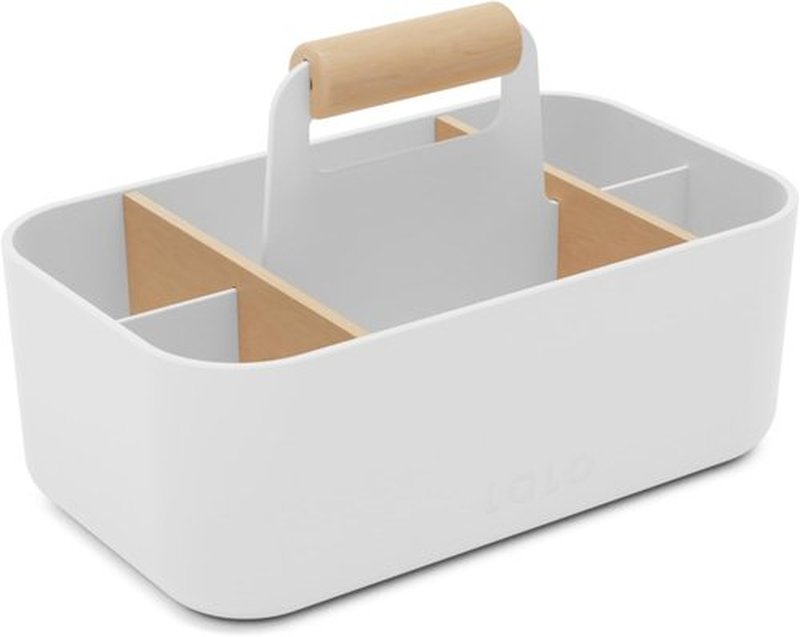 Lalo The Caddy - Versatile Multi-Purpose Storage Solution with Removable Dividers - Coconut Color