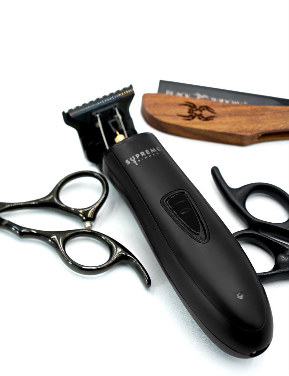 Supreme Trimmer DLC T Shaper| Professional Barber Trimmer Hair Clippers for Men (120 Min Run Time) Cordless Hair Trimmer Zero Gapped Liner Beard Trimmer | ST5215 Red