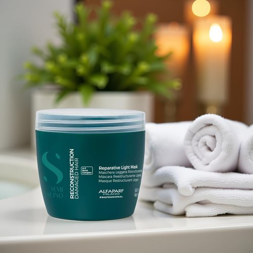 ALFAPARF MILANO Hair Mask | Semi Di Lino Reconstruction for Damaged Fine Hair - Color Safe & Vegan