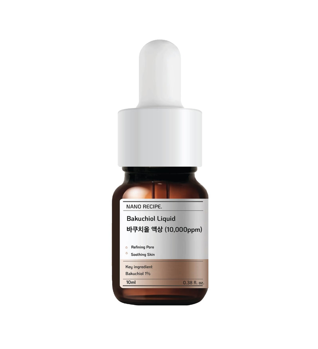 Korean Bakuchiol Concentrate Mix 2 Drops In Any Step of Your Skin Care Routine Retinol Alternative Non GMO Vegan Certificate Safe Natural Botanical Antioxidant Cold Pressed 10000ppm 10 ml