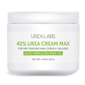 UREA LABS 42% Urea Cream with Tea Tree Oil and Aloe Vera for Dry Feet Cracked Heels Callus Removal and Rough Skin Deep Hydrating Exfoliating Foot and Skin Repair Moisturizer 4 oz